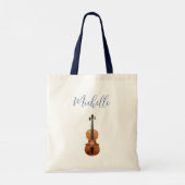 Tote Bag Violon Cute Custom Classic Music (Dos)