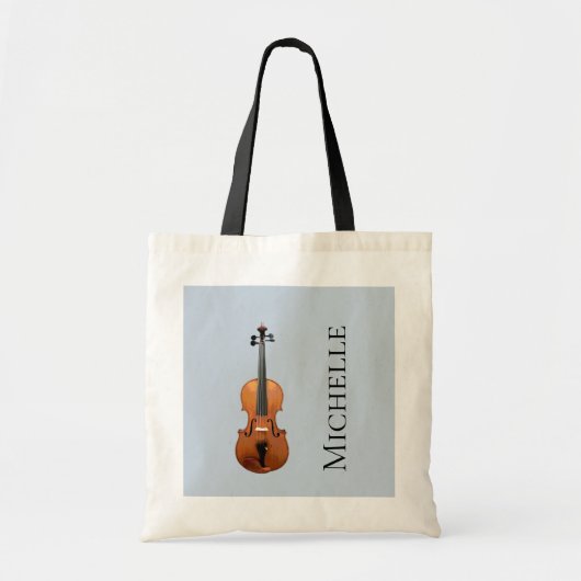 Tote Bag Violon d'instrument de musique personnalisée  (Devant)
