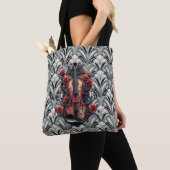 Tote Bag Violon noir dans Art Déco GMajor \Shoulder Fourre- (De près)