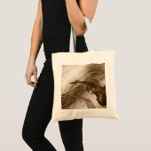 Tote Bag Violon vintage et Partition (Devant (produit))