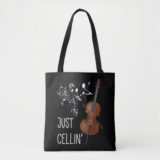 Tote Bag Violoncello Humour Cellist à cordes violoncelle (Devant)