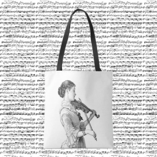 Tote Bag Violoniste vintage