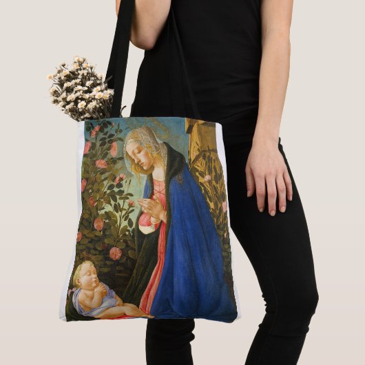 TOTE BAG VIRGIN ADORER DORMIR CHRIST ENFANT (De près)