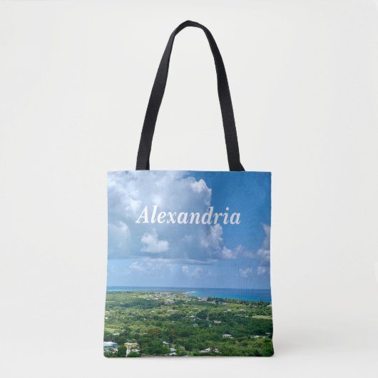 Tote Bag Virgin Islands St. Croix Sandy Point Personnaliser (Devant)