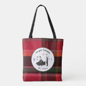 Tote Bag Virgin Islands USVI Madras Plaid St Croix VI (Dos)