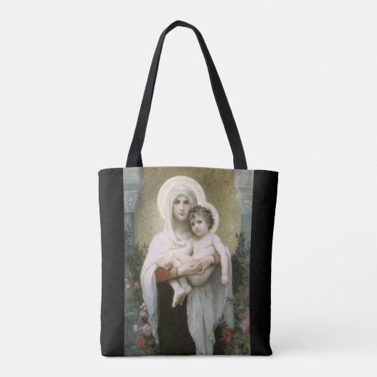 Tote Bag Virgin of Consolation William Adolphe Bouguereau (Dos)