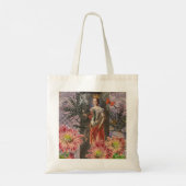 Tote Bag Virgo Woman Portrait Antique Coloré Riche (Dos)