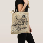 Tote Bag Virgo Zodiac vintage (De près)