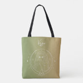 Tote Bag Virgo zodiaque horoscope étoile signe dégradé (Dos)