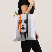 Tote Bag Visage Bicolore (De près)