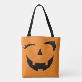 Tote Bag Visage citrouille (Dos)