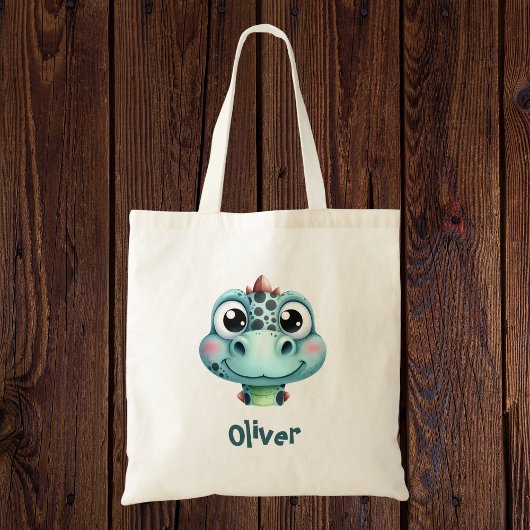 Tote Bag Visage de bébé dino mignon