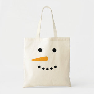 Tote Bag Visage de bonhomme de neige