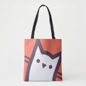 Tote Bag Visage de chat (Devant)