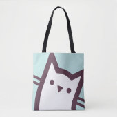 Tote Bag Visage de chat (Devant)
