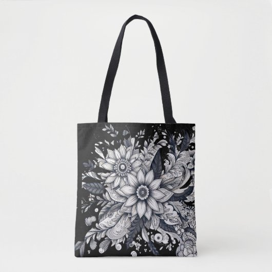 Tote Bag visage de femmes abstrait (Devant)