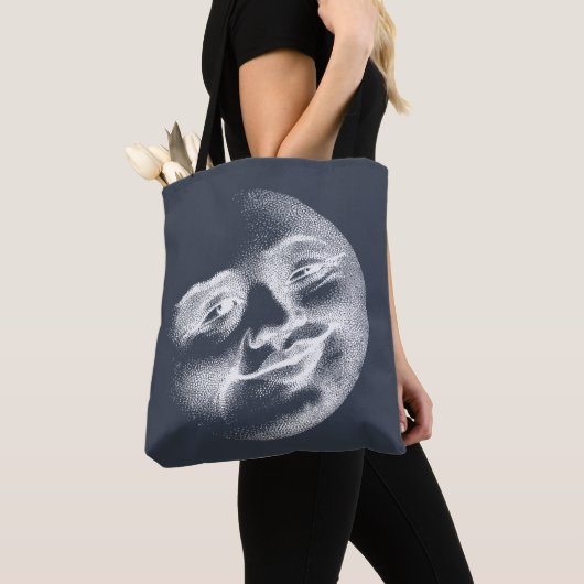 Tote Bag Visage de Lune Antique (De près)