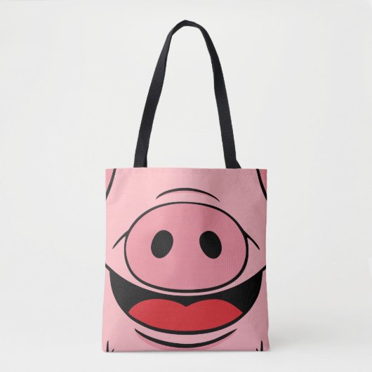 Tote Bag Visage de porc (Devant)
