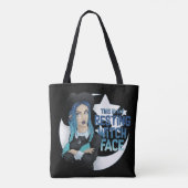 Tote Bag Visage de repos de sorcière (Dos)