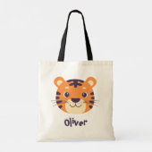 Tote Bag Visage de Tigre Drôle (Dos)