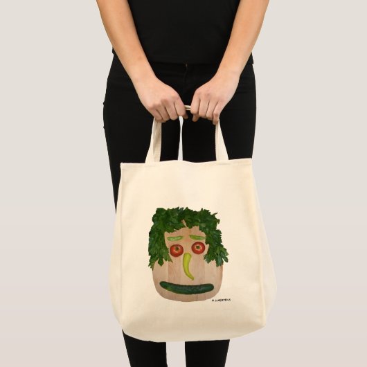 Tote Bag Visage de Veggie (Devant (produit))