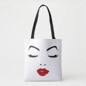 Tote Bag Visage élégant (Devant)