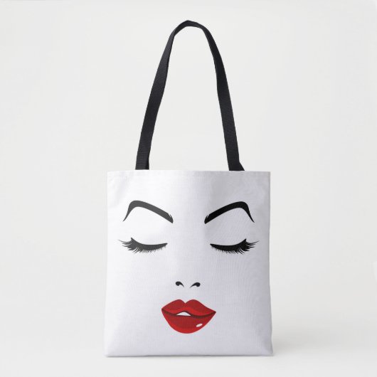 Tote Bag Visage élégant (Devant)