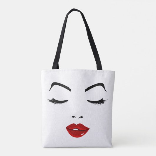 Tote Bag Visage élégant (Dos)