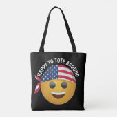 Tote Bag Visage Emoji (Dos)