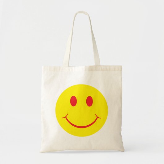 Tote Bag Visage Joyeux Rétro (Devant)