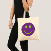 Tote Bag Visage Joyeux Rétro (Devant (produit))