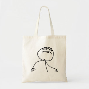 Tote Bag Visage Meme de rage de Yea de F