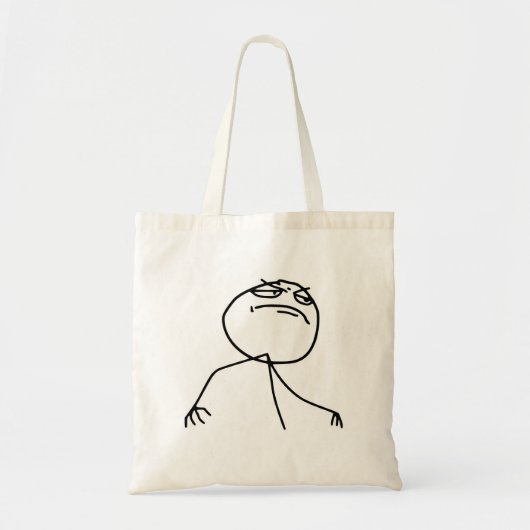 Tote Bag Visage Meme de rage de Yea de F (Devant)