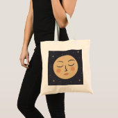 Tote Bag Visage mignon de la lune (Devant (produit))
