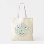 Tote Bag Visage sacré - Arcturian 02, Sea Green-Tr. (Dos)