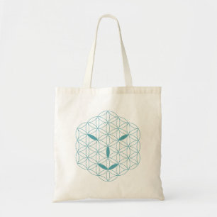 Tote Bag Visage sacré - Arcturian 02, Sea Green-Tr.