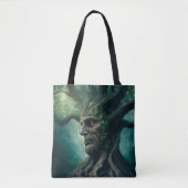 Tote Bag Visage sage dans la forêt mystique de l'arbre anti (Devant)