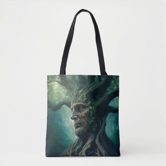 Tote Bag Visage sage dans la forêt mystique de l'arbre anti (Devant)