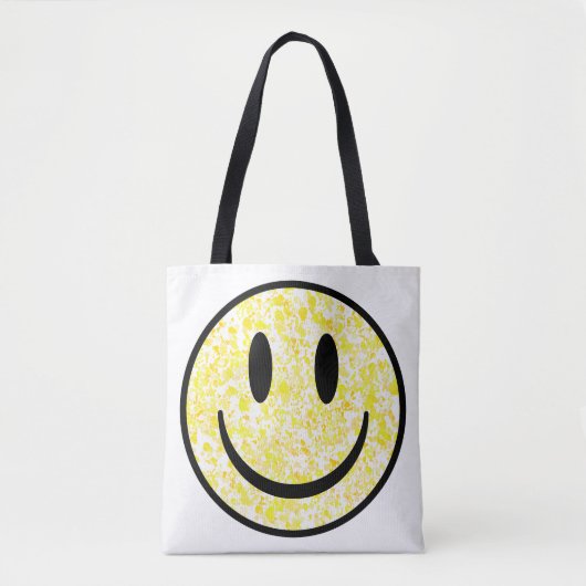 Tote Bag Visage souriant éclaboussé (Devant)