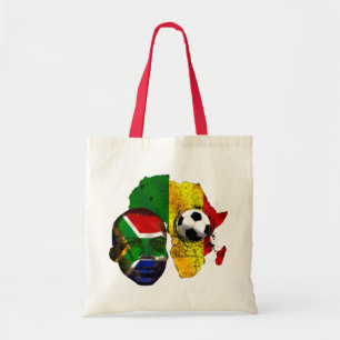 Tote Bag Visage sud-africain de drapeau d'amants du