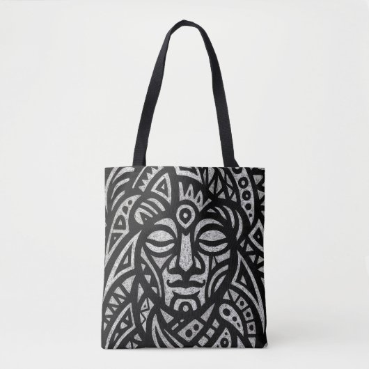 Tote Bag Visage tribal (Devant)