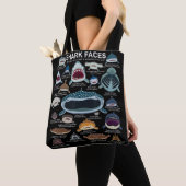 Tote Bag Visages de requins auxquels vous voulez participer (De près)