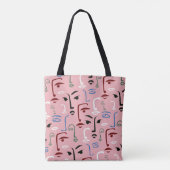 Tote Bag Visages monochromes (Dos)