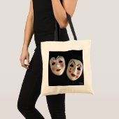 Tote Bag Visages théâtraux de masques (Devant (produit))