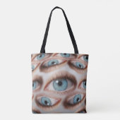 Tote Bag Vision psychédélique : illusion de l'oeil Abstrait (Dos)