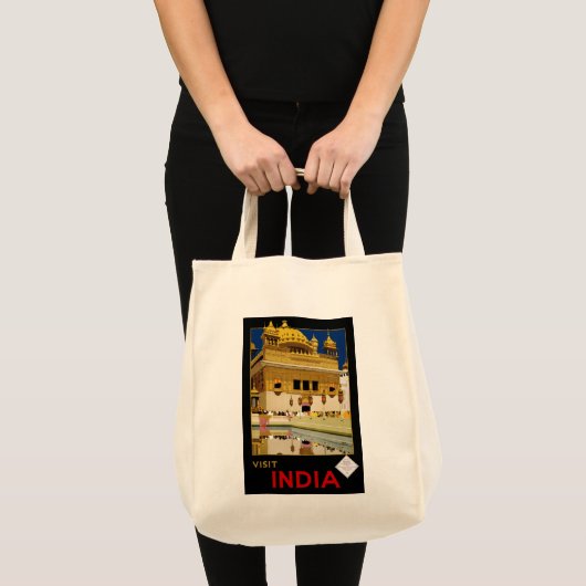 Tote Bag Visite de l'Inde (Devant (produit))