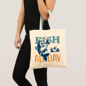 Tote Bag Visites de pêche (Devant (produit))