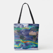 Tote Bag Visualisation Des Vents Mondiaux. (Dos)