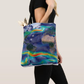 Tote Bag Visualisation Des Vents Mondiaux. (De près)