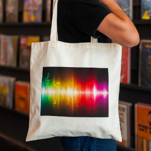 Tote Bag Visualiseur audio vibrant de spectre musical Sound